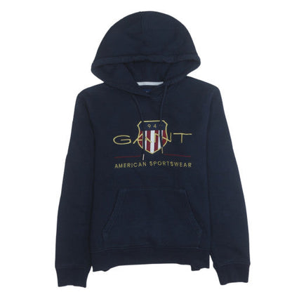 Mens UK Size S GANT Blue Pullover Hoodie
