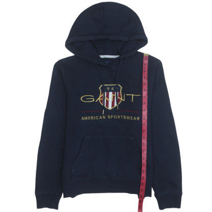 Mens UK Size S GANT Blue Pullover Hoodie