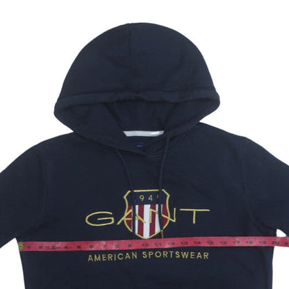 Mens UK Size S GANT Blue Pullover Hoodie