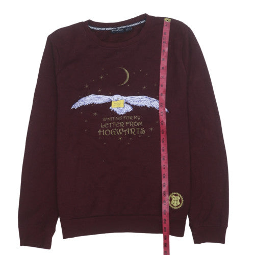 Womens UK Size M Harry Potter Red Pullover Sweatshirt