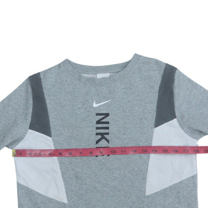 Teens UK Size L Nike Grey Pullover Sweatshirt