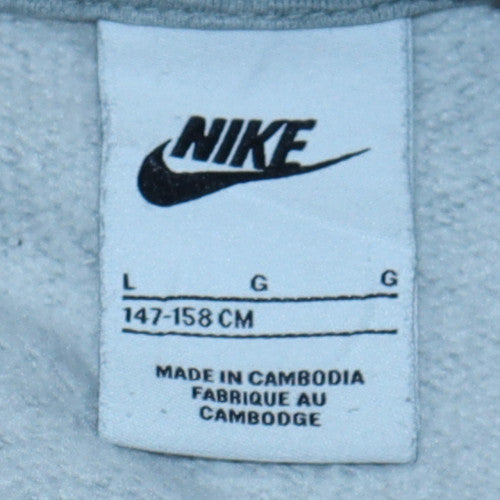 Teens UK Size L Nike Grey Pullover Sweatshirt