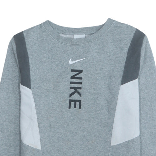 Teens UK Size L Nike Grey Pullover Sweatshirt