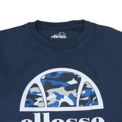 Mens UK Size M Ellesse Blue Pullover Sweatshirt