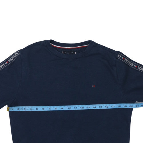 Mens UK Size M Tommy Hilfiger Blue Pullover Sweatshirt