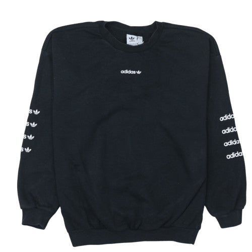 Womens UK Size 8 Adidas Black Pullover Sweatshirt