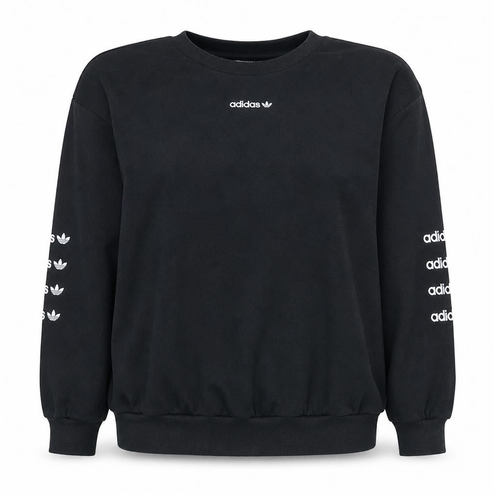 Womens UK Size 8 Adidas Black Pullover Sweatshirt