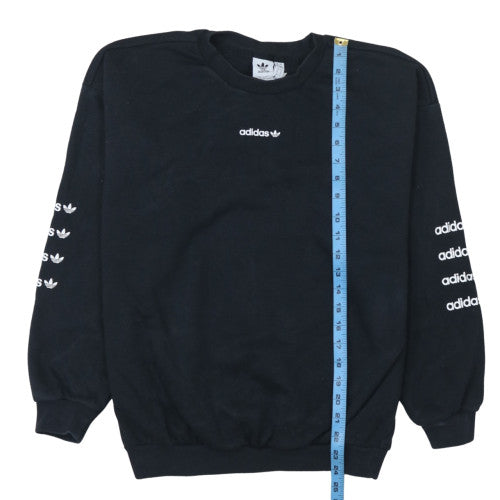 Womens UK Size 8 Adidas Black Pullover Sweatshirt