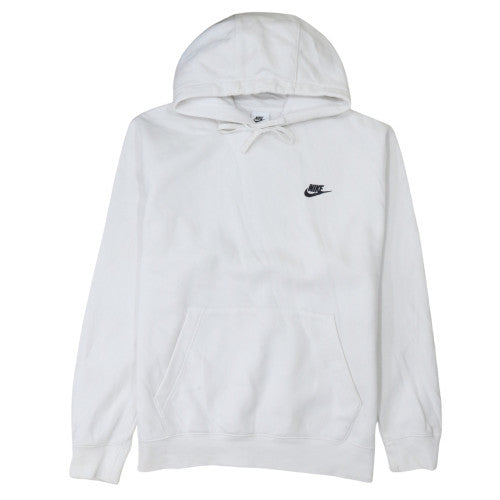 Mens UK Size L Nike White Pullover Hoodie