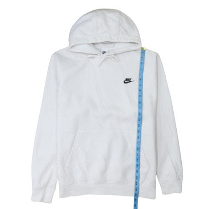 Mens UK Size L Nike White Pullover Hoodie