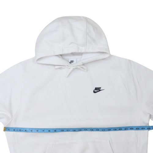 Mens UK Size L Nike White Pullover Hoodie