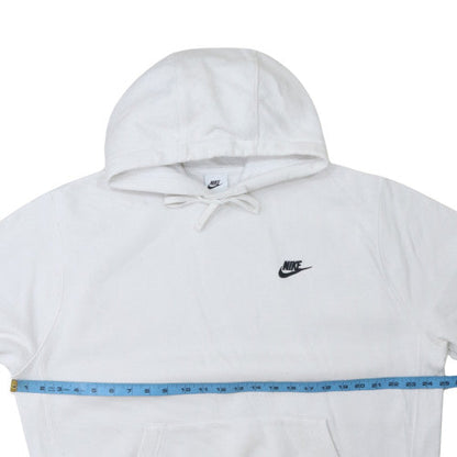 Mens UK Size L Nike White Pullover Hoodie