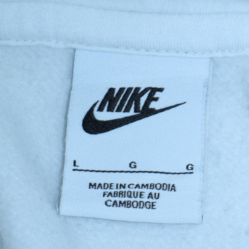 Mens UK Size L Nike White Pullover Hoodie