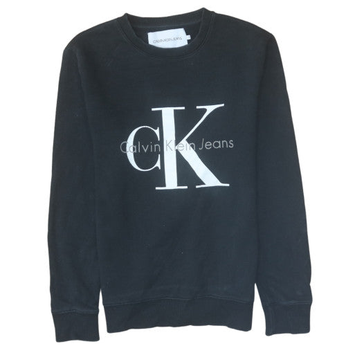 Mens UK Size S Calvin Klein Jeans Black Pullover Sweatshirt