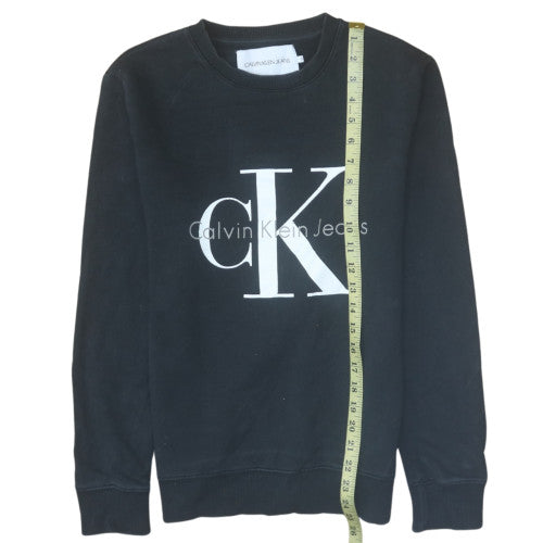 Mens UK Size S Calvin Klein Jeans Black Pullover Sweatshirt