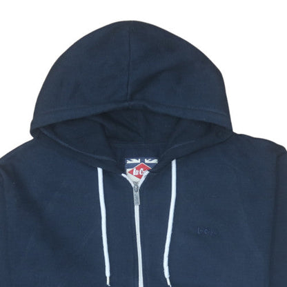 Mens UK Size M Lee Cooper Blue Full Zip Hoodie