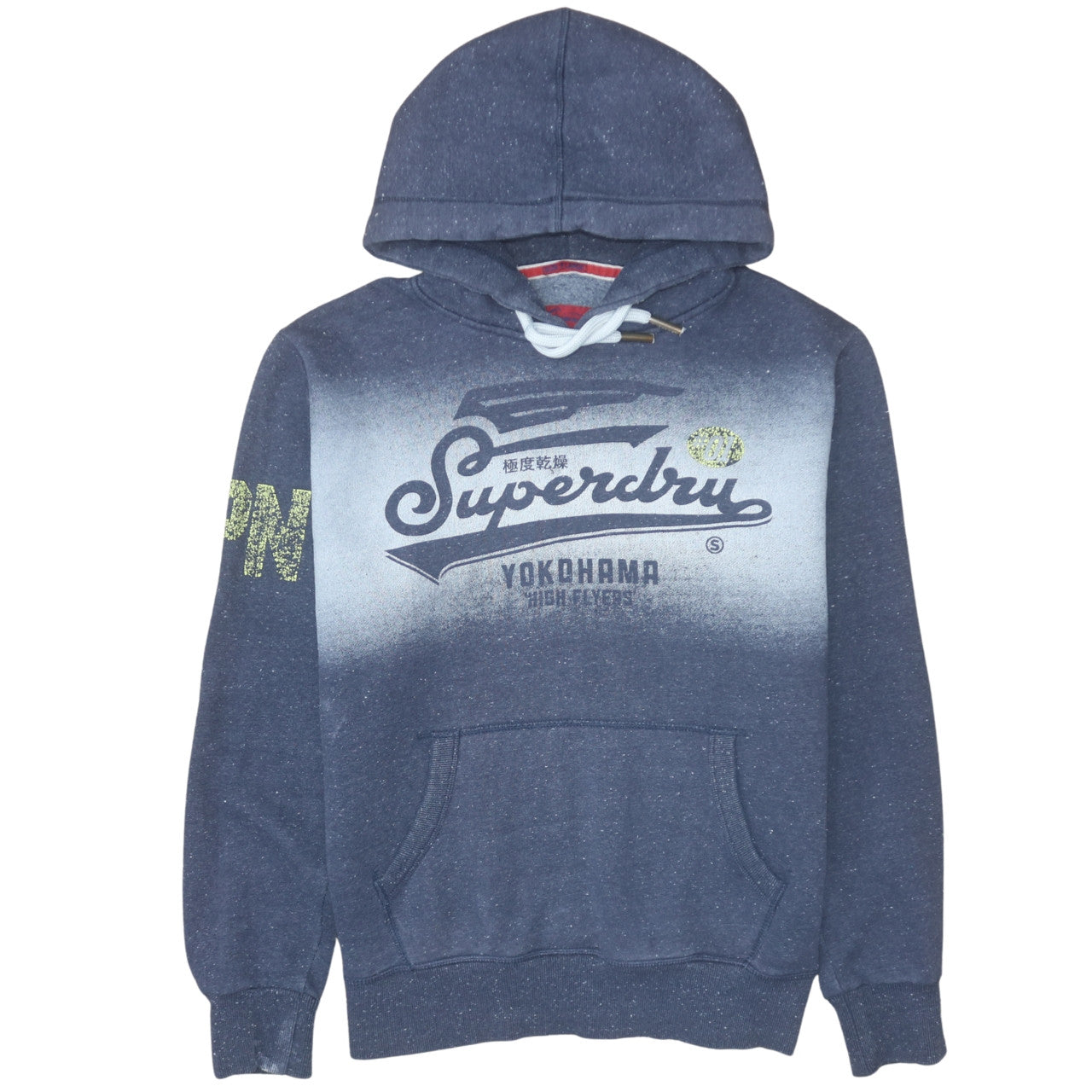 Mens UK Size M Superdry Blue Pullover Hoodie