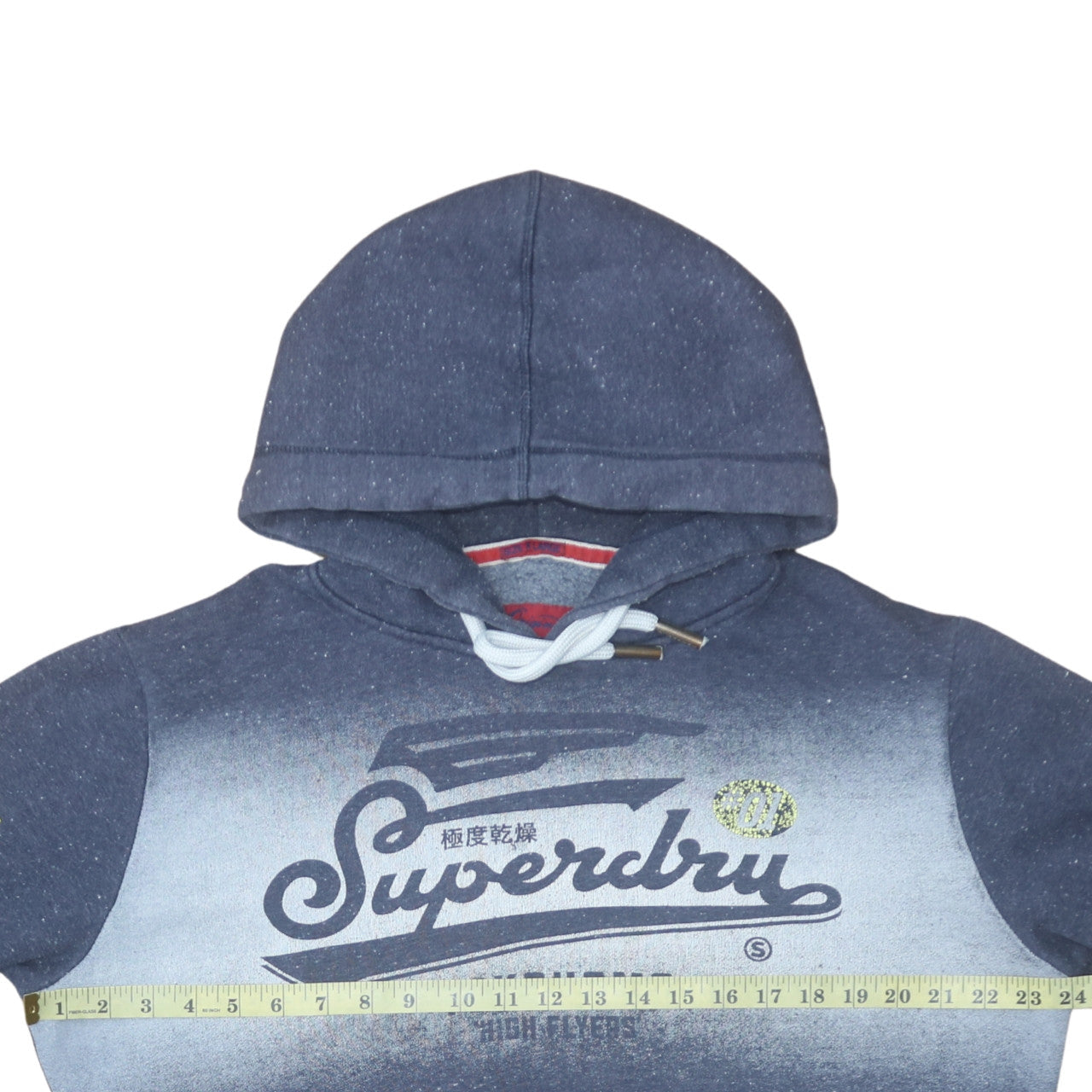 Mens UK Size M Superdry Blue Pullover Hoodie