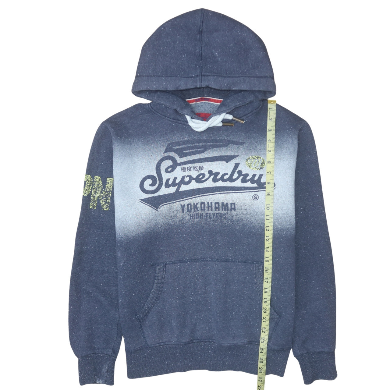Mens UK Size M Superdry Blue Pullover Hoodie