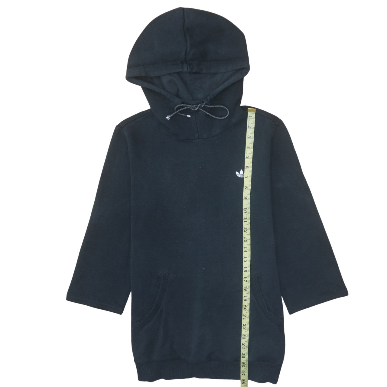 Womens UK Size 14 Adidas Black Tunic Hoodie