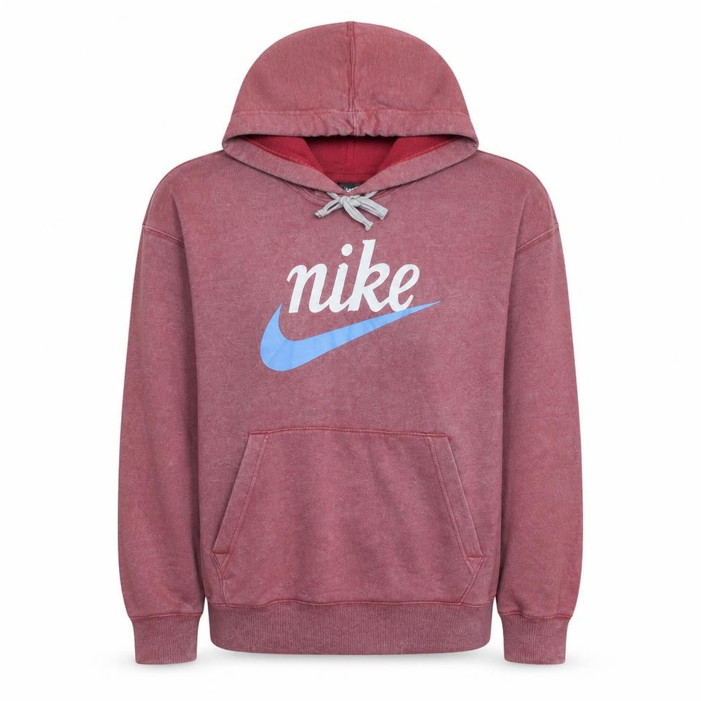 Womens UK Size M Nike Red Pullover Hoodie