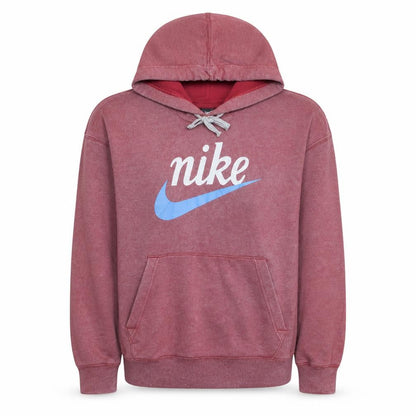 Womens UK Size M Nike Red Pullover Hoodie