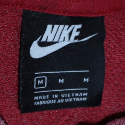 Womens UK Size M Nike Red Pullover Hoodie