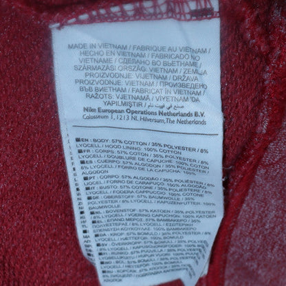 Womens UK Size M Nike Red Pullover Hoodie