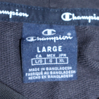 Womens UK Size L Champion Black Pullover Hoodie