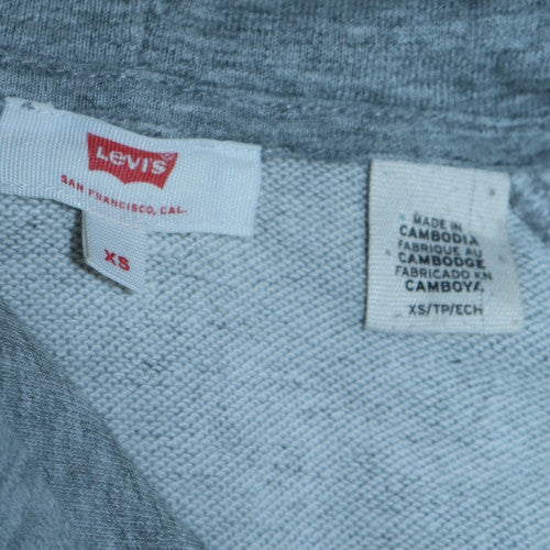 Womens UK Size XS Levi's Grey Pullover Hoodie