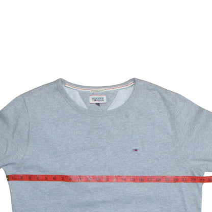 Mens UK Size XL Tommy Hilfiger Denim Grey Pullover Sweatshirt