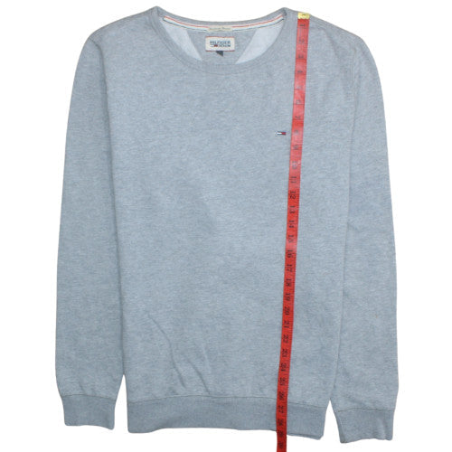 Mens UK Size XL Tommy Hilfiger Denim Grey Pullover Sweatshirt