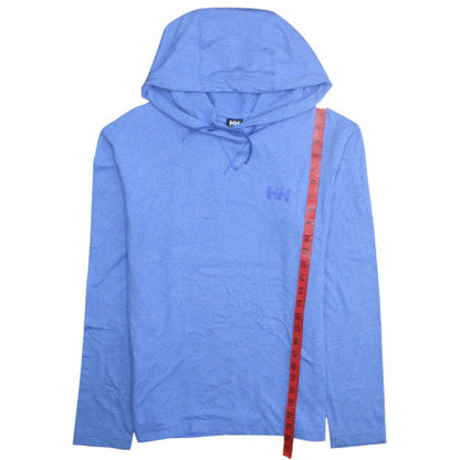 Mens UK Size M Helly Hansen Blue Pullover Hoodie