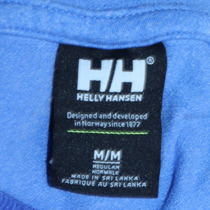 Mens UK Size M Helly Hansen Blue Pullover Hoodie