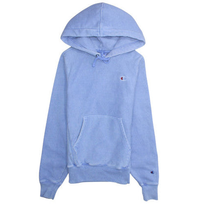 Womens UK Size XS Champion Blue Pullover Hoodie