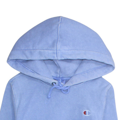 Womens UK Size XS Champion Blue Pullover Hoodie