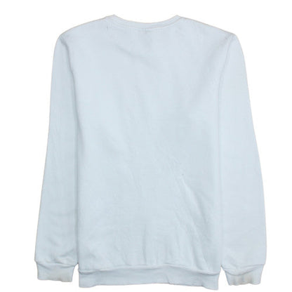 Adidas Boys White Crew Neck Sweatshirt XL 15-16 Years Logo Print