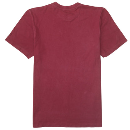 Nike Men's Red Small Regular Fit Graphic Cotton T-Shirt