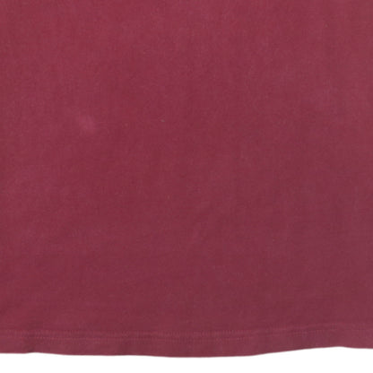 Nike Men's Red Small Regular Fit Graphic Cotton T-Shirt