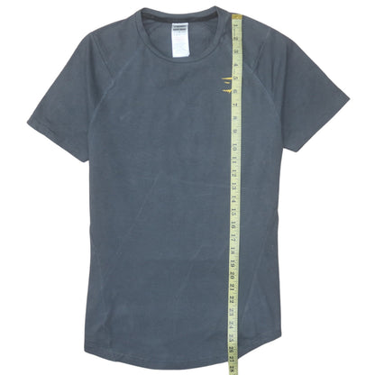 Gymshark Mens Grey Slim Fit Short Sleeve Sports T-Shirt Size S