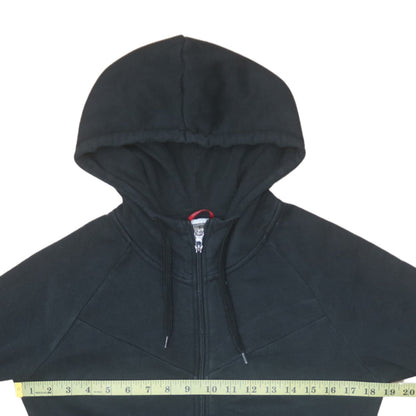 Womens UK Size S The North Face Black Full Zip Hoodie