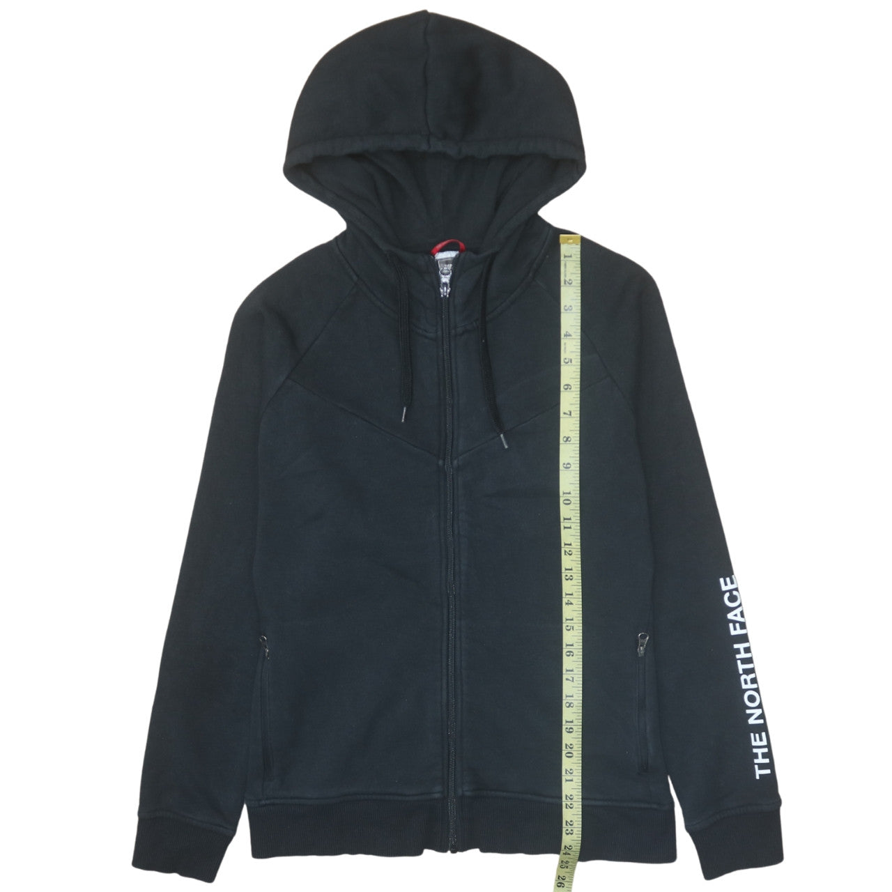 Womens UK Size S The North Face Black Full Zip Hoodie