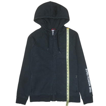 Womens UK Size S The North Face Black Full Zip Hoodie