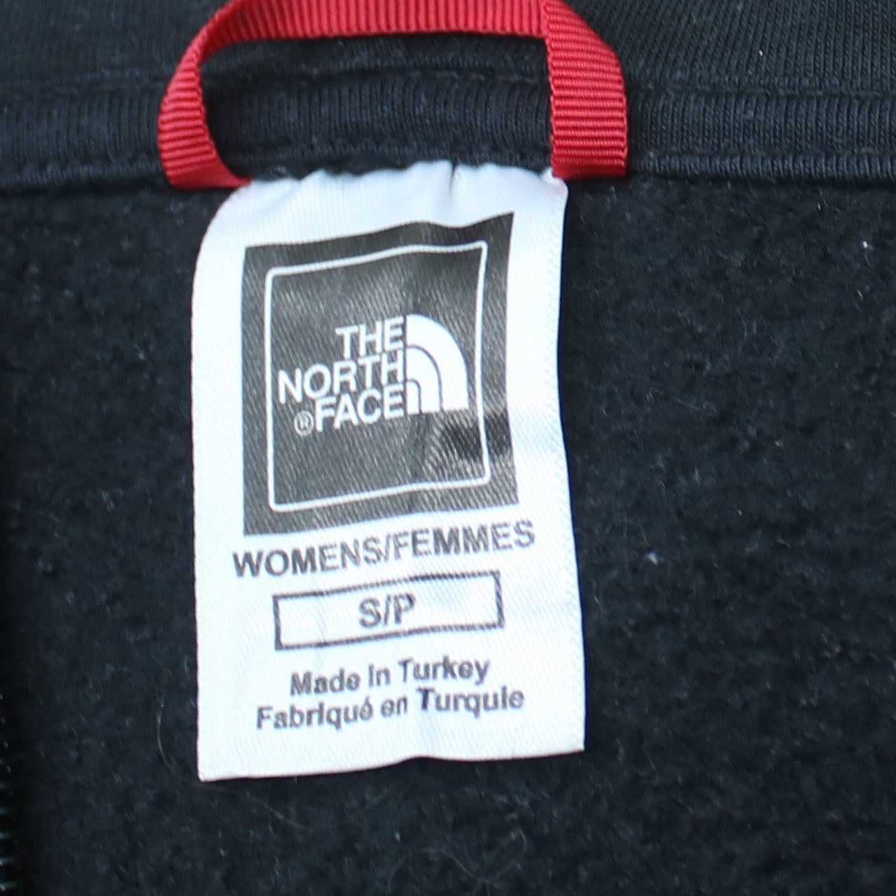 Womens UK Size S The North Face Black Full Zip Hoodie