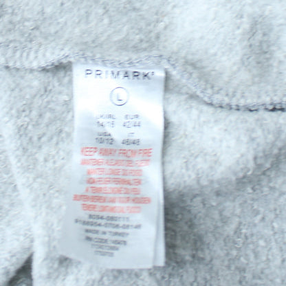 Womens UK Size L Primark Grey Pullover Sweatshirt