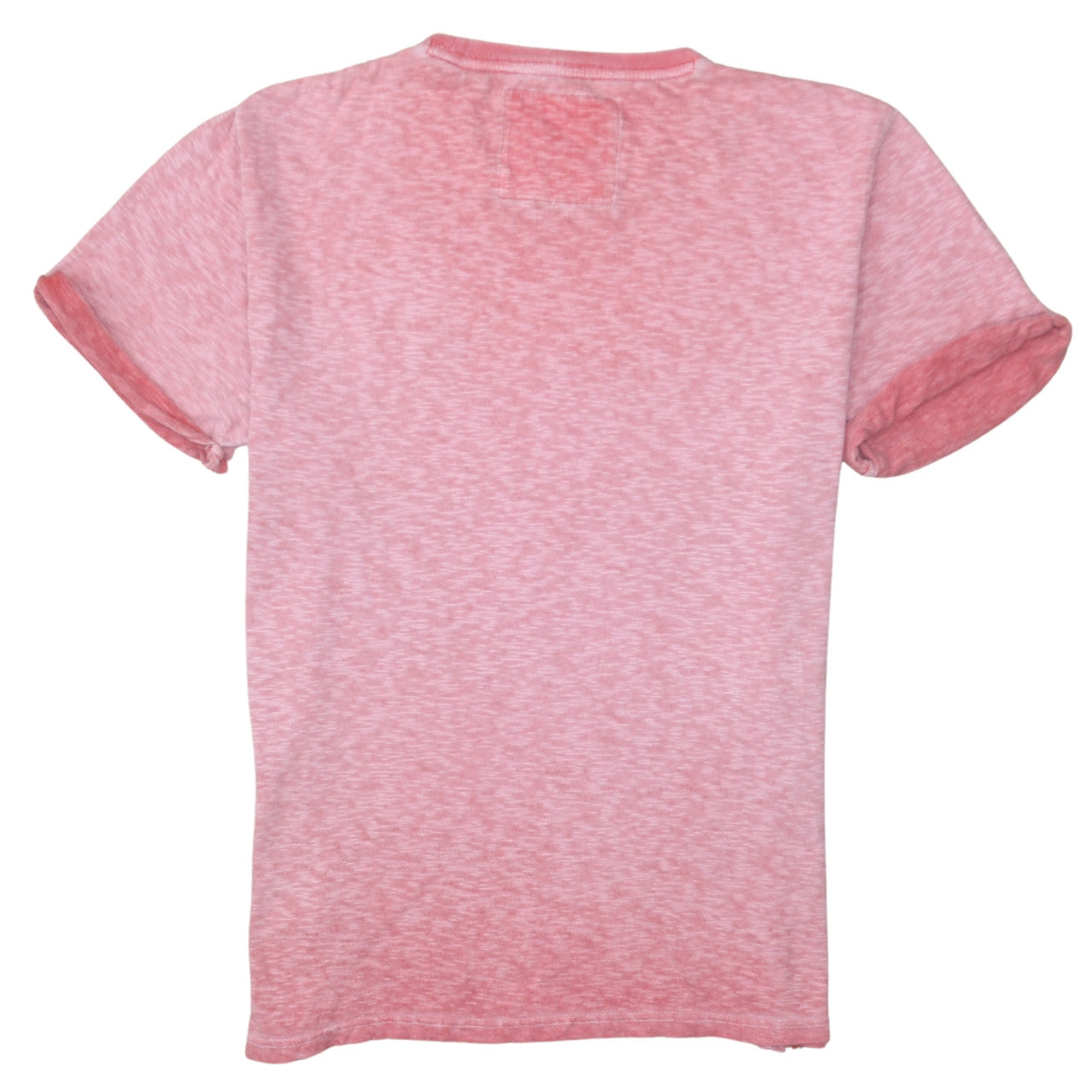 Superdry Men's Pink Marl Crew Neck Classic Fit T-Shirt Size L
