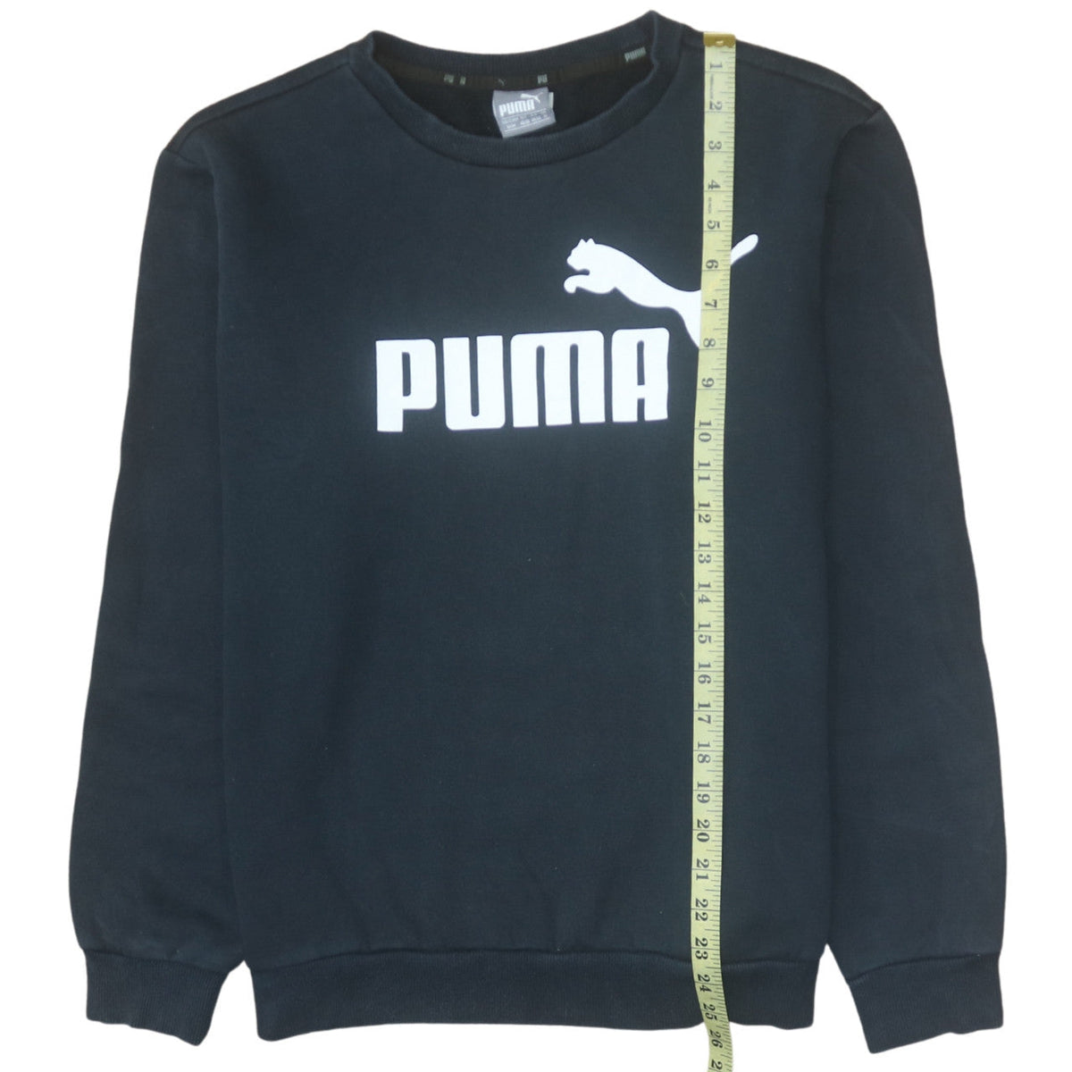 Mens UK Size M Puma Black Pullover Sweatshirt