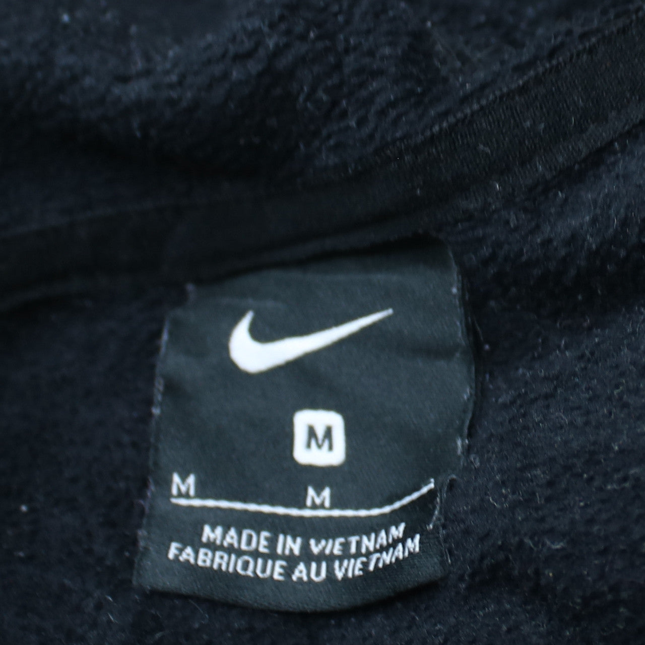 Womens UK Size M Nike Black Pullover Hoodie