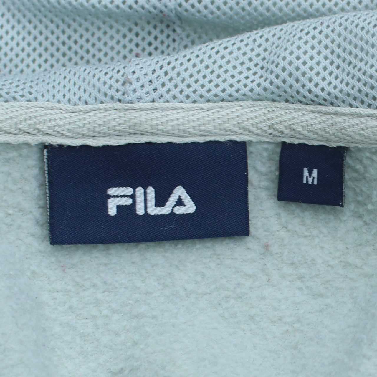Mens UK Size M Fila White Full Zip Hoodie