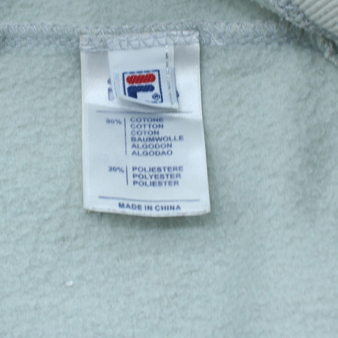 Mens UK Size M Fila White Full Zip Hoodie
